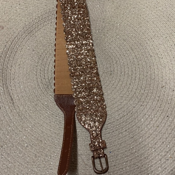 Anthropologie glitter tabby belt size medium new without tags main image 5